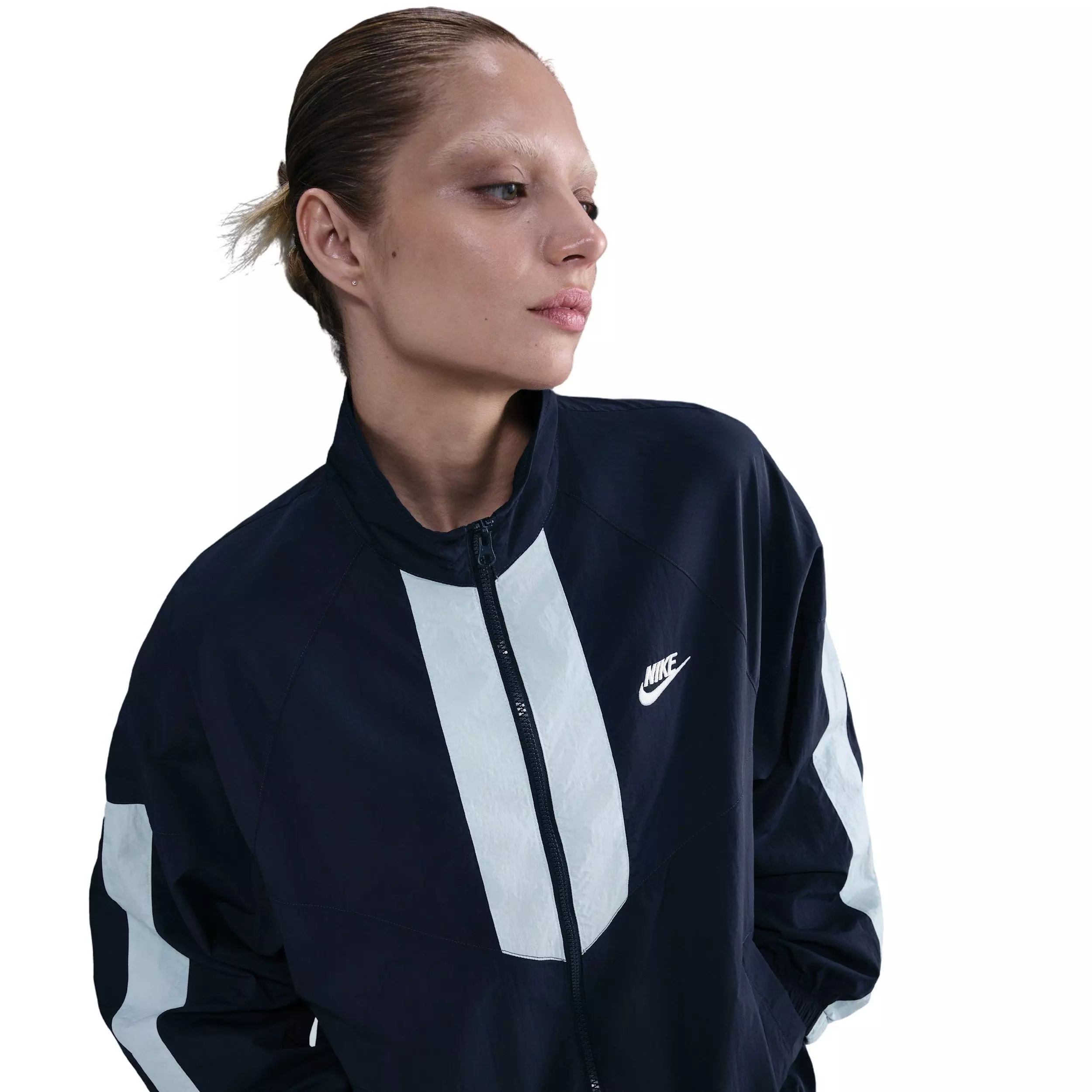 Nike Sportswear Women's Oversized Windrunner Jacket - Navy